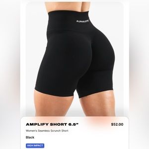 Black Amplify Alphalete shorts